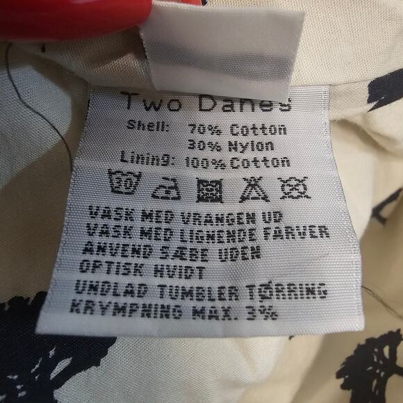 Two Danes Utility Coat Jacket Ivory White Women's Size XL Preppy Minimalist 2489 - Picture 5 of 8